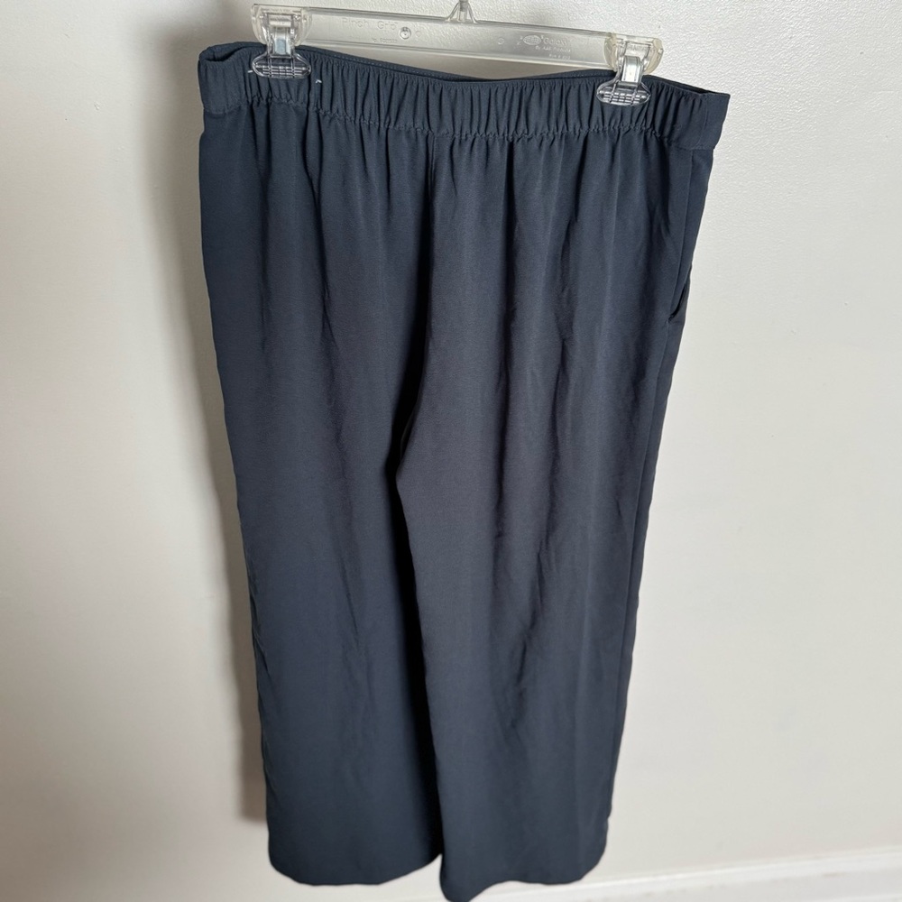 LOFT Charcoal Wide Leg‎ Pants